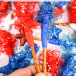 Spun sugar sparklers