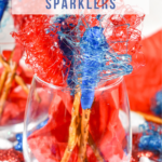 Spun sugar sparklers