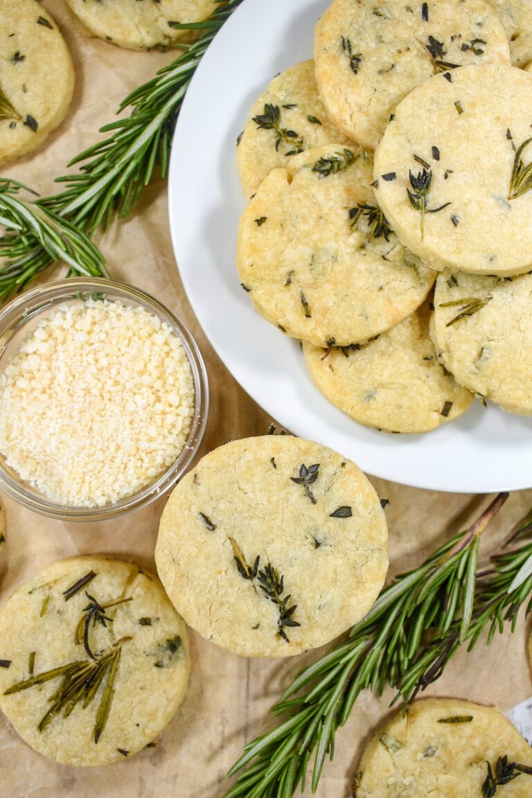 Rosemary Shortbread Cookies (Savory Shortbread)