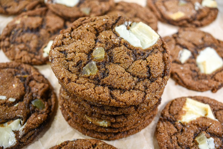 A stack of ginger chai cookies