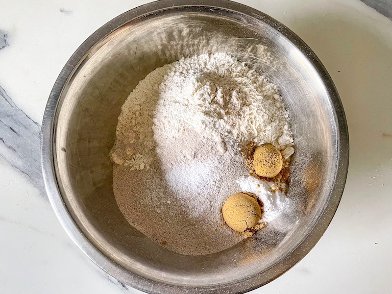 dry ingredients in a bowl