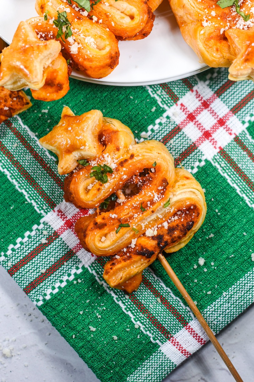 Puff Pastry Christmas Trees • baste cut fold