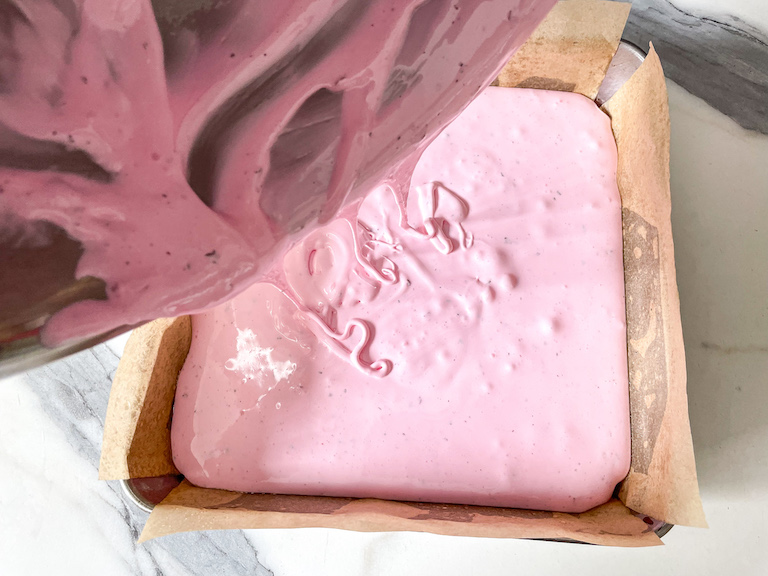 A tin of pink marshmallow fluff