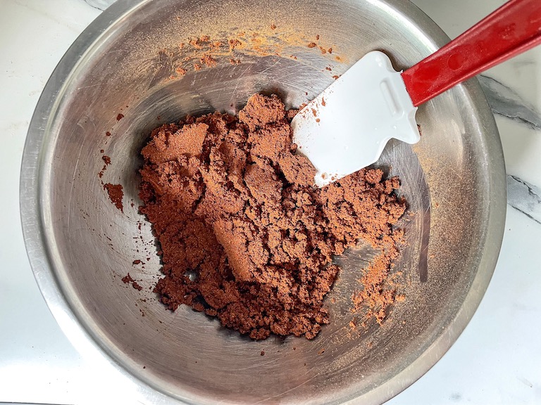 Cinnamon ornament dough in a bowl