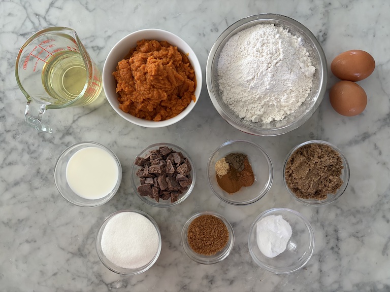 pumpkin muffin ingredients
