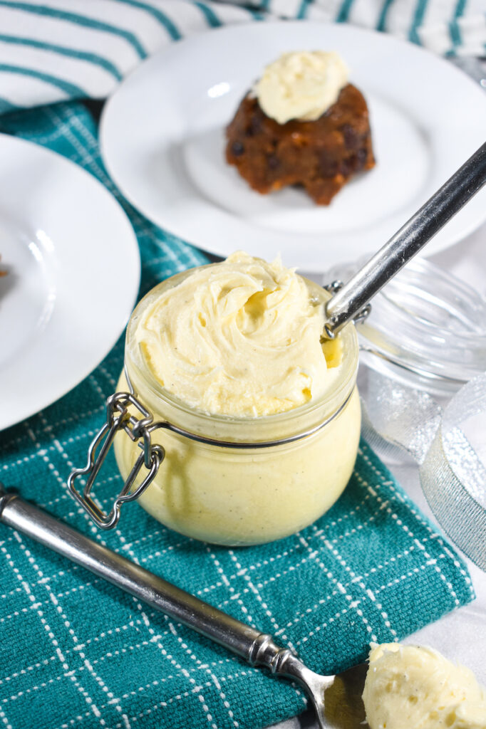 a jar of brandy butter