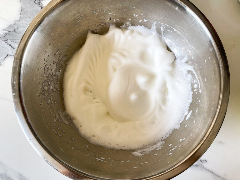 A bowl of meringue