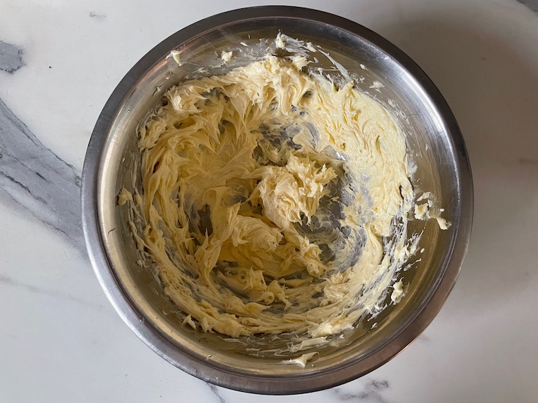 Brandy butter in a bowl