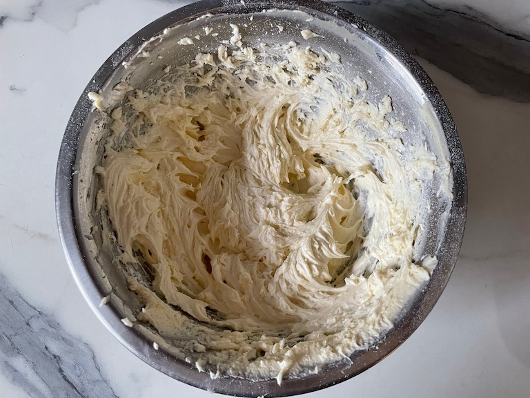 Bowl of homemade brandy butter