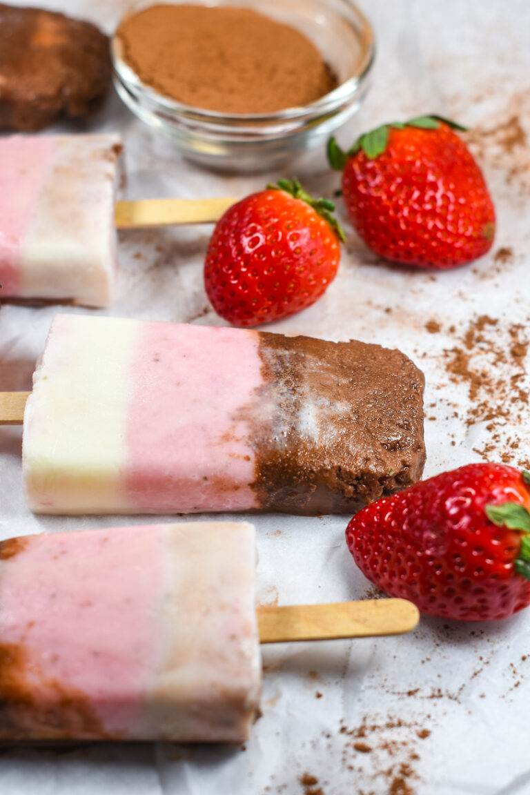 Neapolitan Ice Cream Popsicles