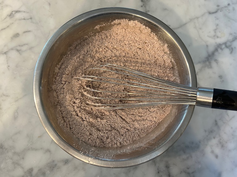 Dry ingredients in a bowl