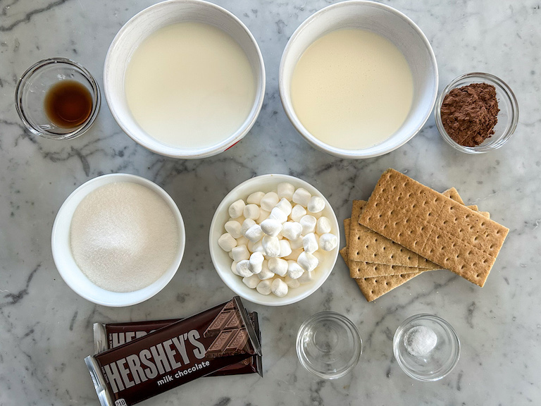 S'mores ice cream recipe ingredients