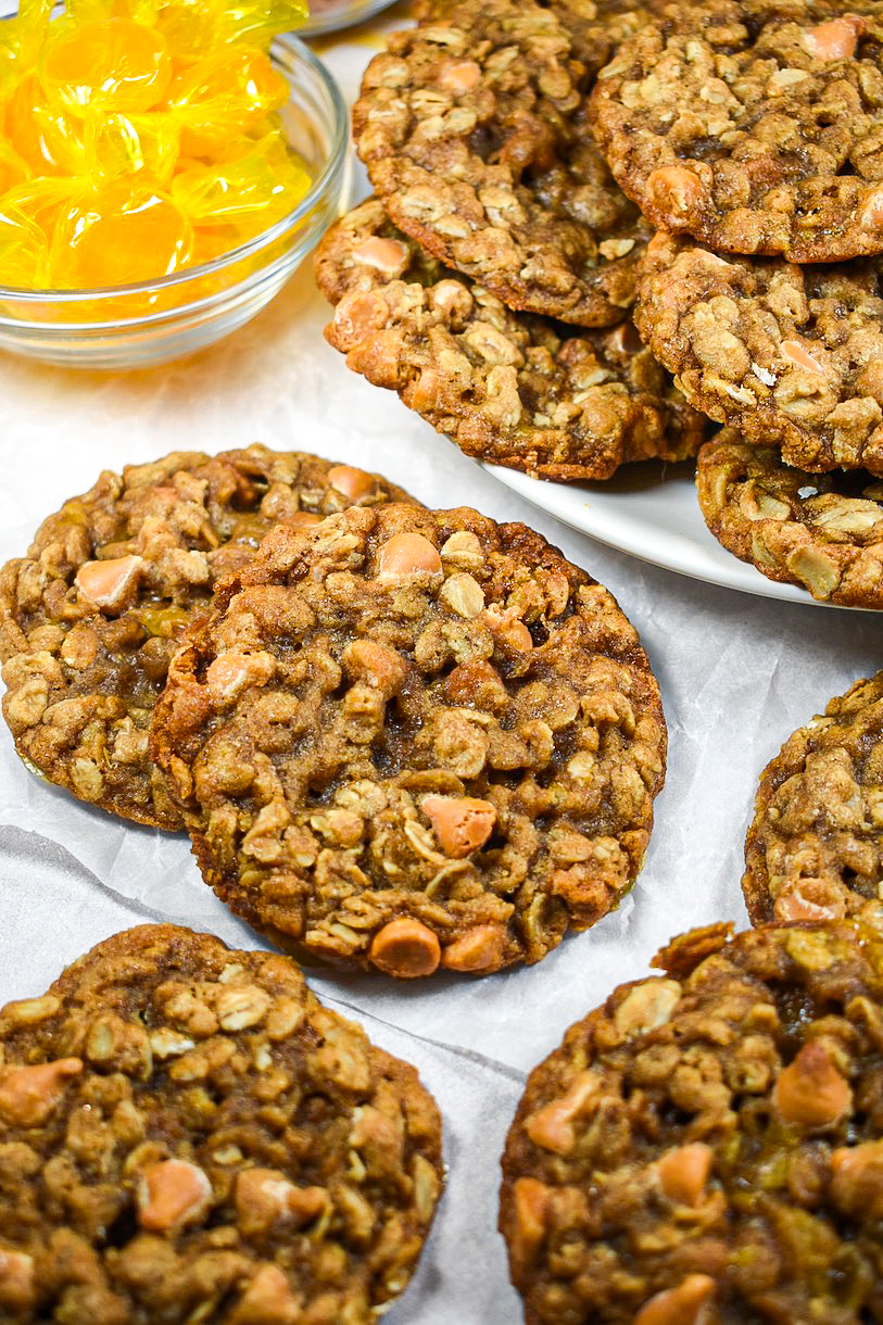 Oatmeal cookies with butterscotch chips