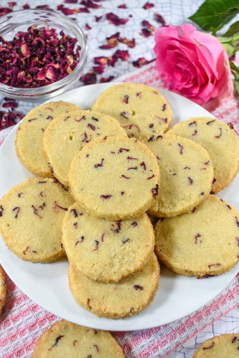 Rose Cookies (Rose Shortbread Recipe)