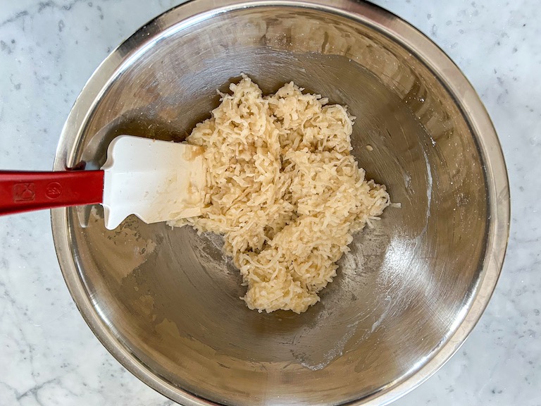 Batter for making coconut macaroons