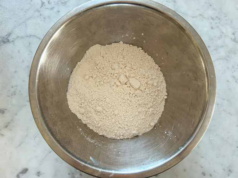 Dry ingredients in bowl