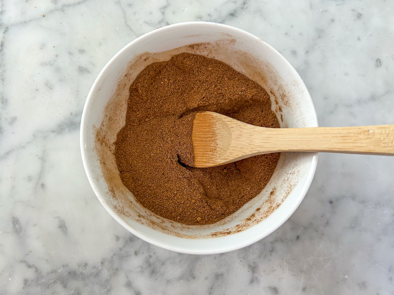 a bowl of homemade pumpkin spice mix