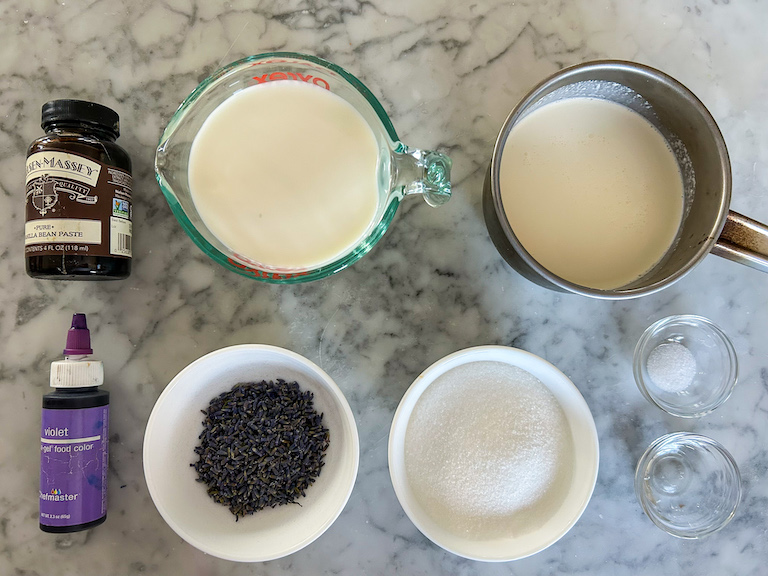 Lavender ice cream recipe ingredients