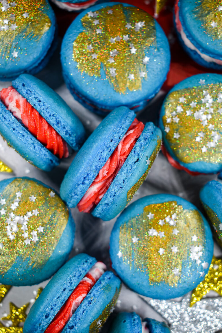 Red White and Blue Macarons (July 4th Cookies!)