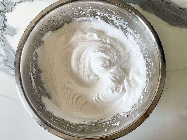 A bowl of meringue