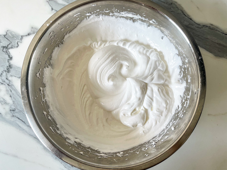 A bowl of meringue
