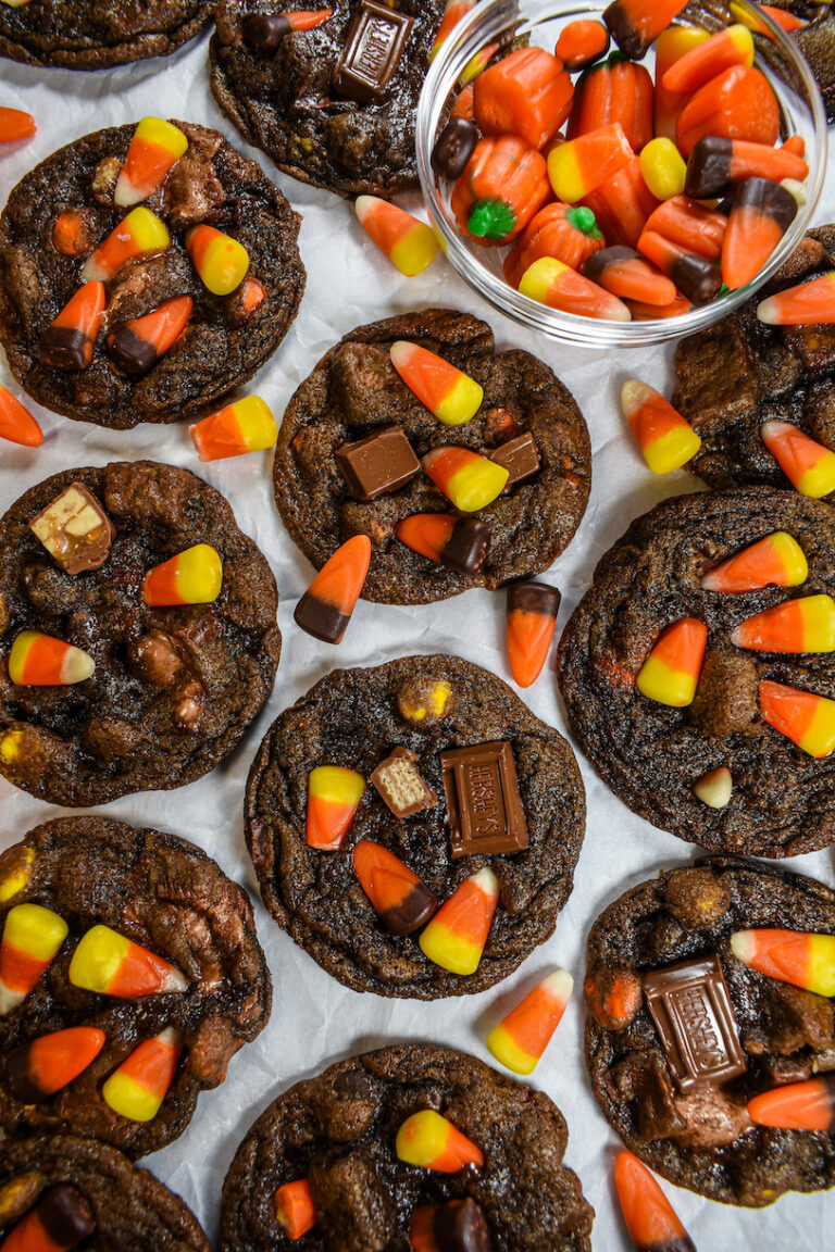Leftover Halloween Candy Cookies