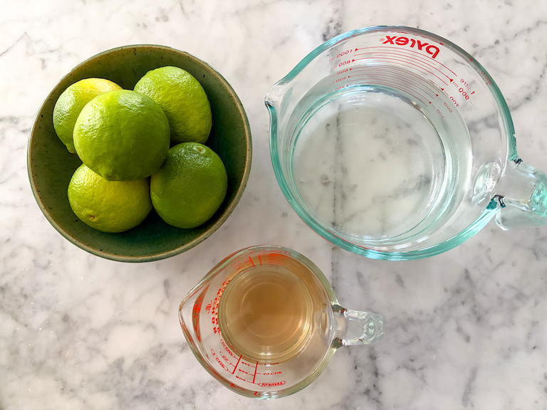 Ginger limeade ingredients