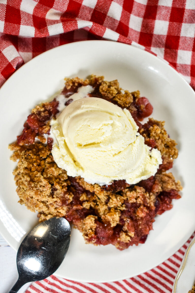 Cranberry and Apple Crumble