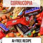 How to make a Rice Krispie treat cornucopia centerpiece for Thanksgiving.