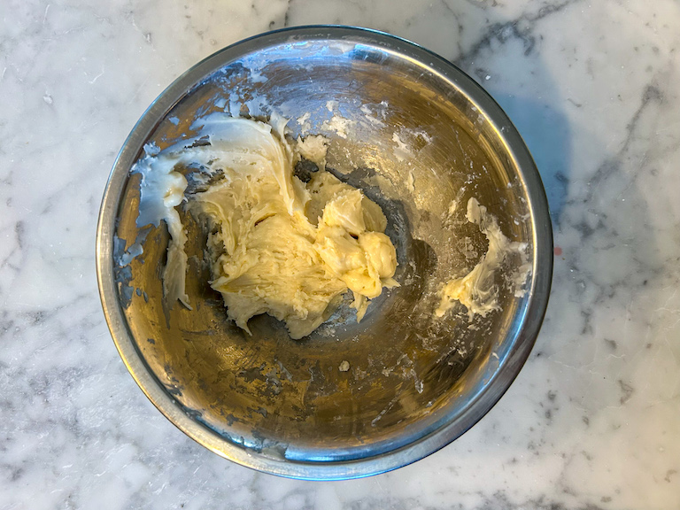 Bowl of homemade fondant