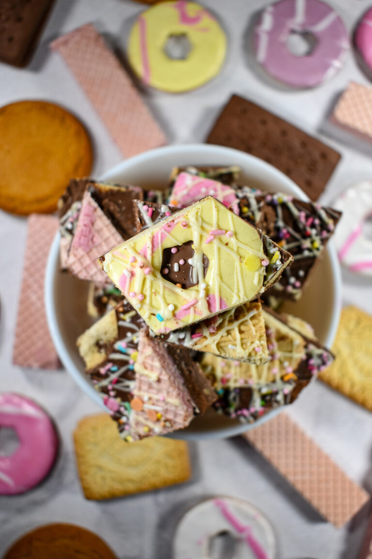 Chocolate Bark with British Biscuits