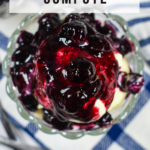 A recipe for homemade blueberry compote