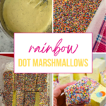 Recipe for rainbow dot marshmallows (birthday cake marshmallows)