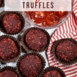 A recipe for chocolate cherry cola truffles
