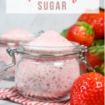 A recipe for making homemade strawberry sugar