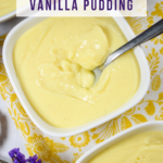 A recipe for homemade vanilla pudding from scratch.