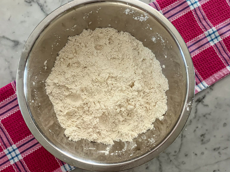 Dry ingredients in a bowl