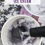 Lavender ice cream