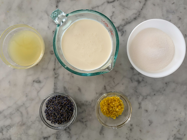 lavender lemon posset recipe ingredients