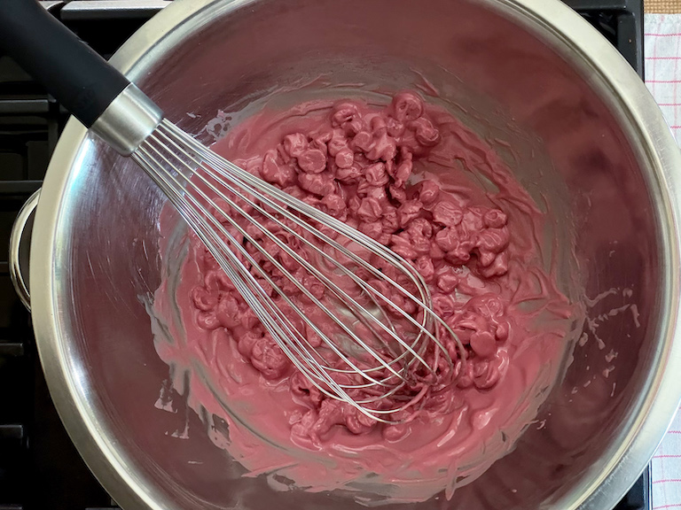 melting ruby chocolate