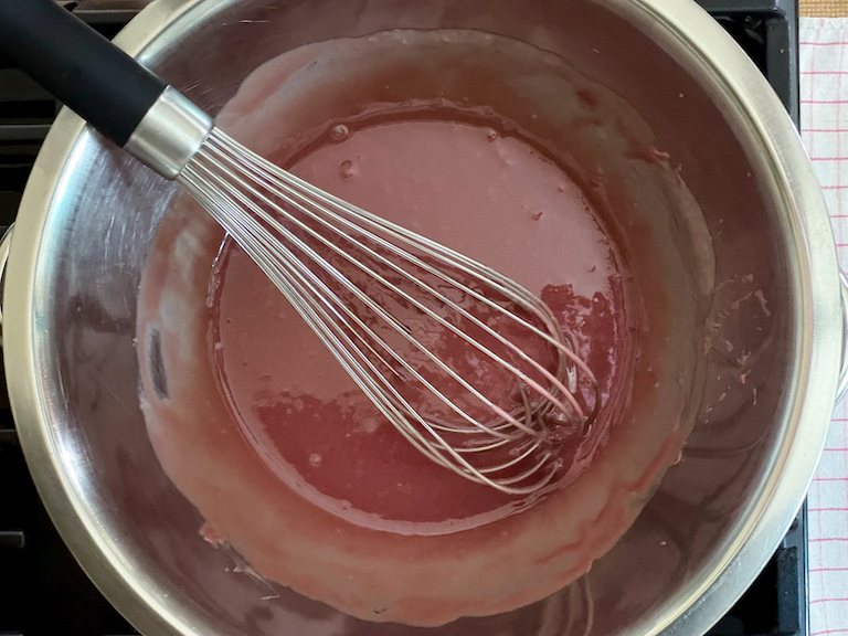 ruby ganache before whisking