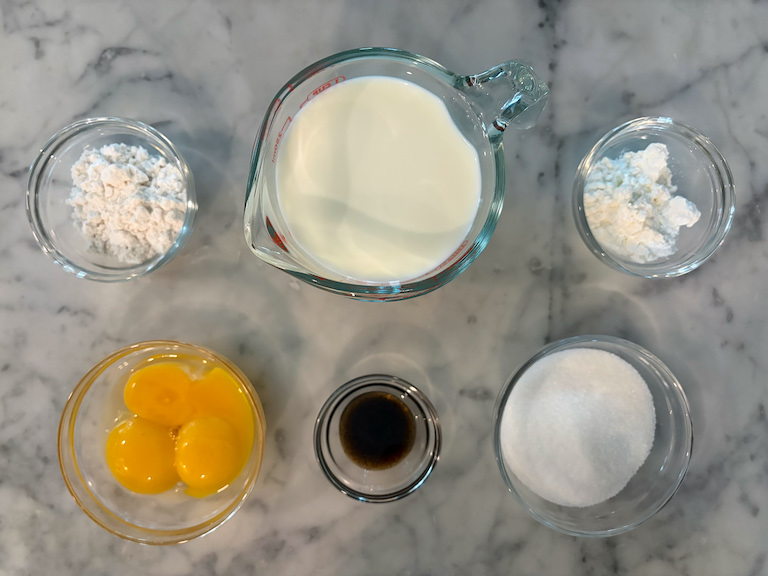 pastry cream recipe ingredients