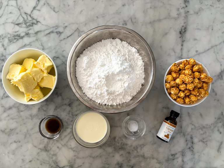 caramel popcorn buttercream ingredients