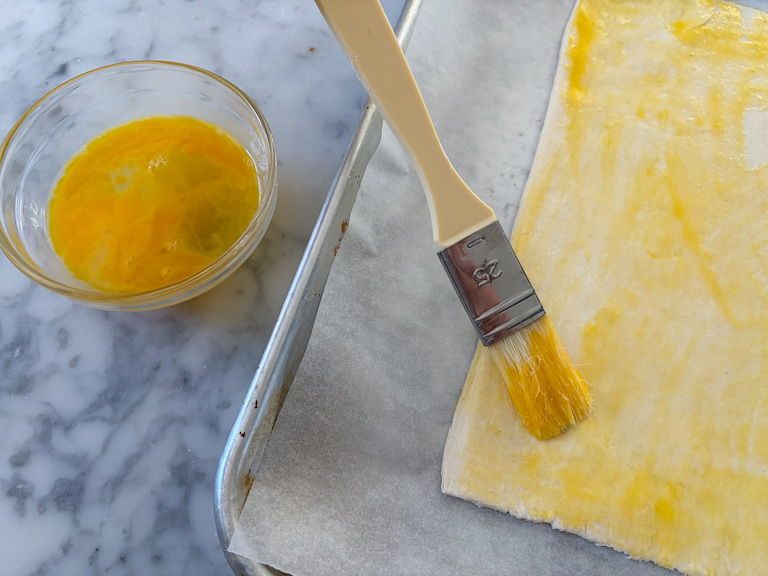 pastry brush egg washing puff pastry
