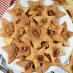 a plate of PA Dutch sand tart cookies