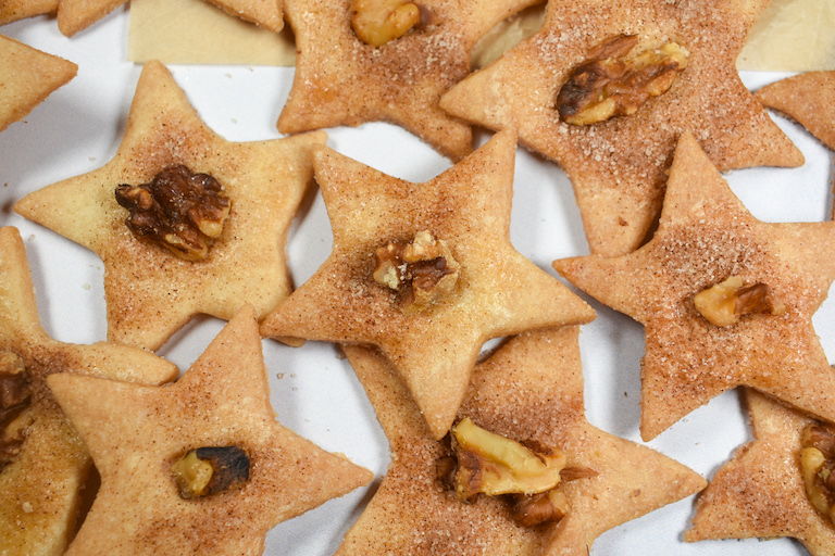 star shaped PA Dutch sand tart cookies