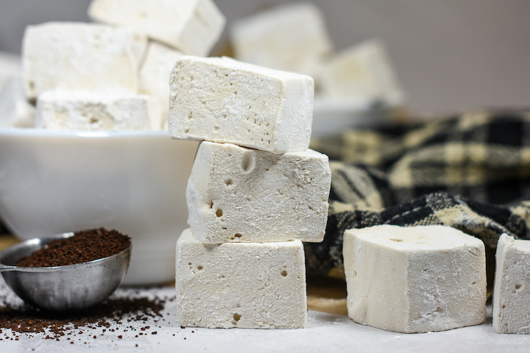 stack of coffee marshmallows