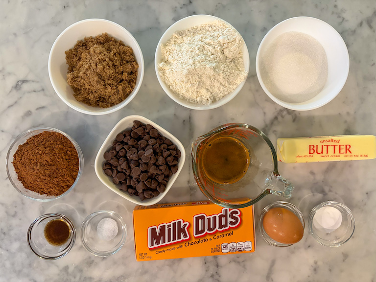 Milk Dud cookie ingredients