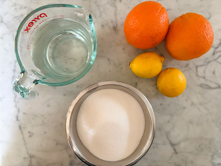 Mixed peel recipe ingredients